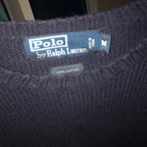 Navy Polo sweater - Picture 3 of 3